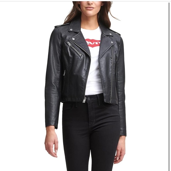 Levi's The Classic Faux Leather Moto Jacket - Picture 4 of 13